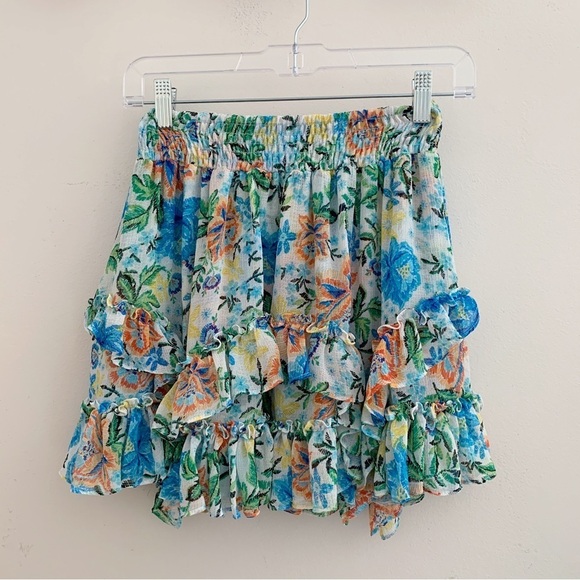 Misa Los Angeles Dresses & Skirts - MISA Los Angeles Skirt Oasis Floral Smocked